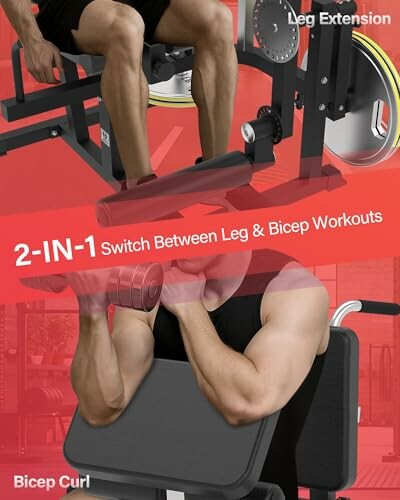 Fitnessgerät für Bein- und Bizepsübungen